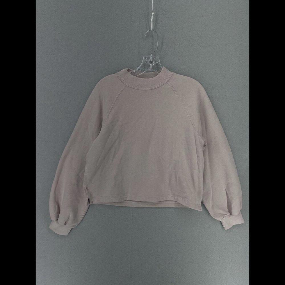 Abercrombie Fitch Womens Sweater Size Small Pink Solid Pullover Crewneck